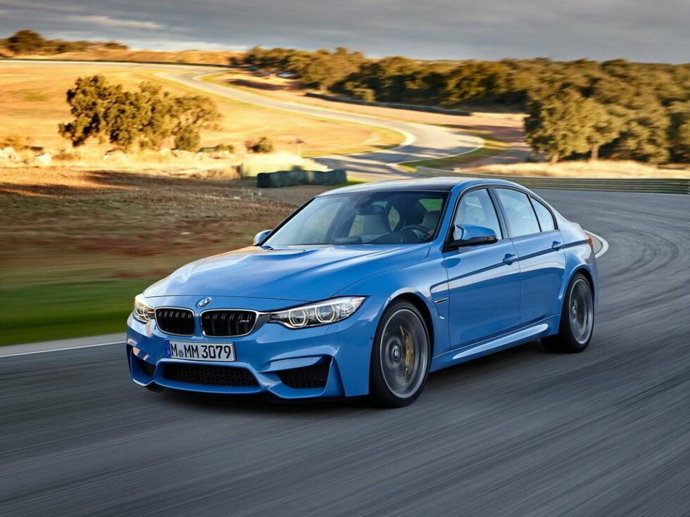 Коврики текстильные "Премиум+" для BMW M3 V (седан / F80) 2013 - 2019, черные, 2шт.