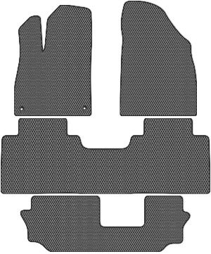 Коврики "EVA сота" в салон GAC GS8 II (suv) 2023 - Н.В., серые 4шт.