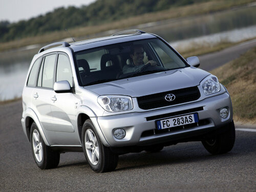 Коврики ЭВА "EVA ромб" для Toyota Rav4 II (suv / XA20 (5 дв.)) 2003 - 2005, черные, 4шт.