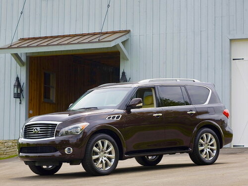 Коврики ЭВА "EVA ромб" для Infiniti QX56 (suv / Z62) 2010 - 2013, черные, 1шт.